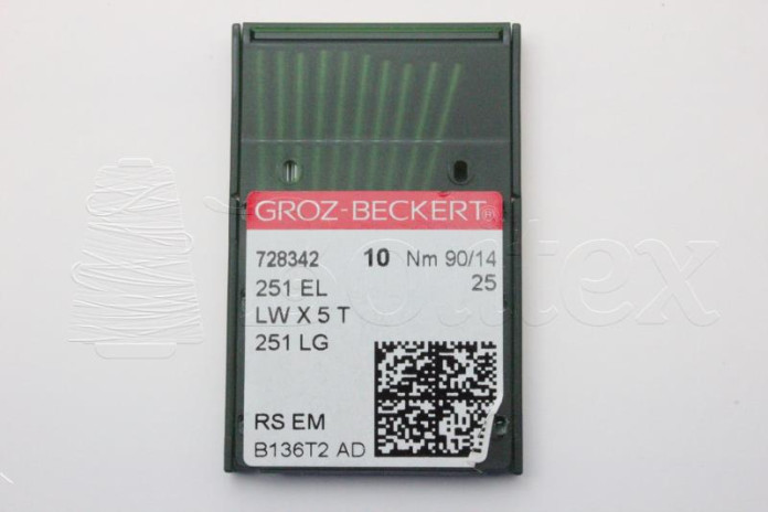 Dez Agulhas GROZ BECKERT - 251EL/300GEB/29BNL 90