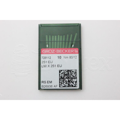 Dez Agulhas GROZ BECKERT - 251EU/LWX251 EU      80 Dez Agulhas GROZ BECKERT - 251EU/LWX251 EU      80