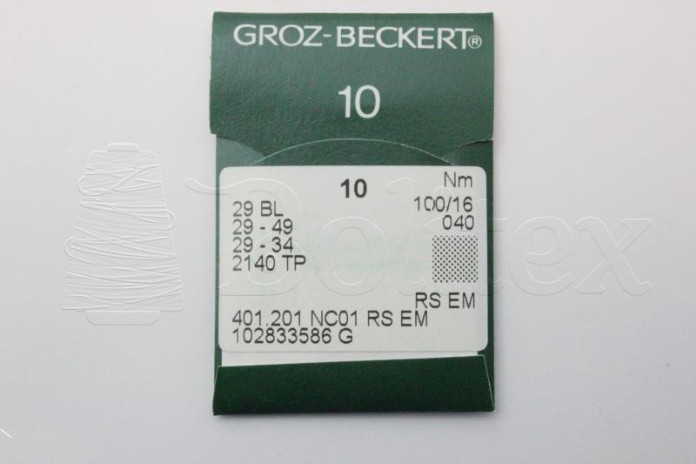 Dez Agulhas GROZ BECKERT - 29BL/29-49/29-34    100