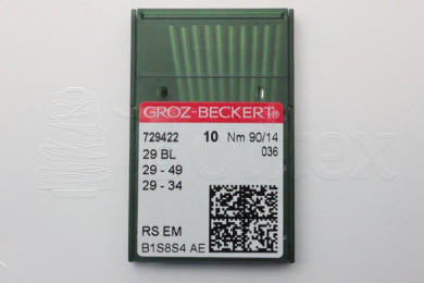 Dez Agulhas GROZ BECKERT -29BL/29-49/29-34     90