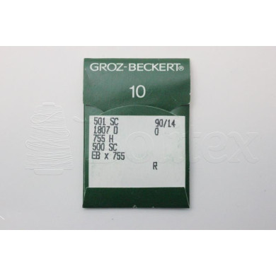 Dez Agulhas GROZ BECKERT - 501SC/1807D/755H     90 Dez Agulhas GROZ BECKERT - 501SC/1807D/755H     90