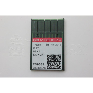 Dez Agulhas GROZ BECKERT - B27/SY6120/MY1023 FFG 75 Dez Agulhas GROZ BECKERT - B27/SY6120/MY1023 FFG 75