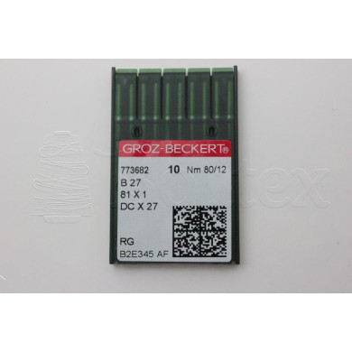 Dez Agulhas GROZ BECKERT - B27/SY6120/MY1023   80 Dez Agulhas GROZ BECKERT - B27/SY6120/MY1023   80